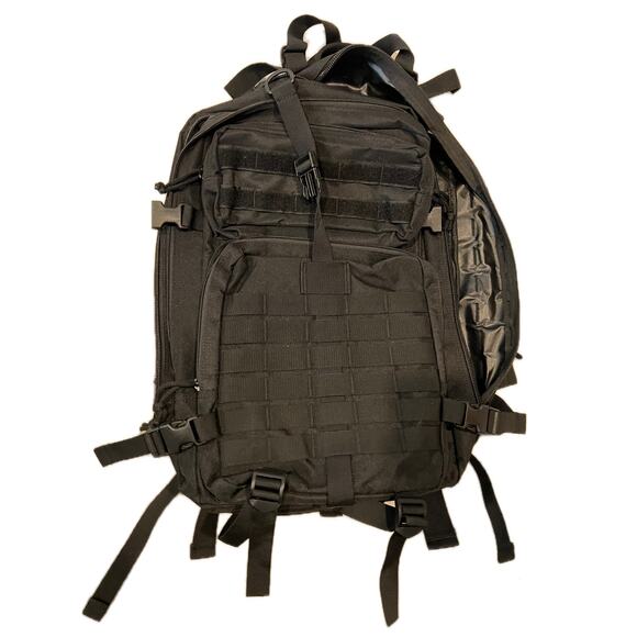Generic Black Tactical Backpack - Picture 1 of 5